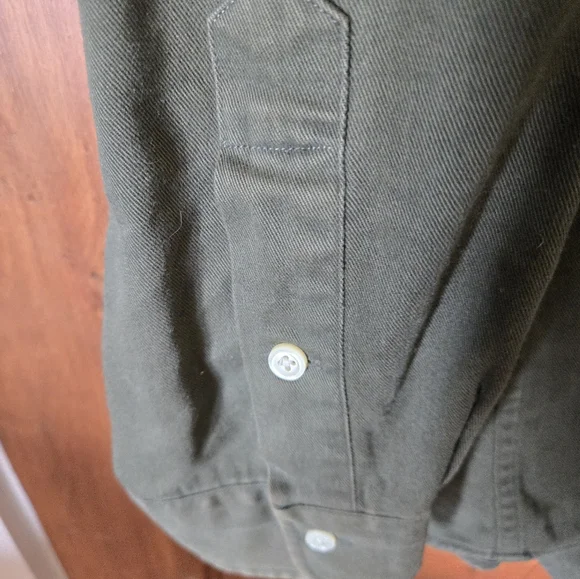 Vintage Polo Ralph Lauren "The Blair Button Down" Men's Warm Olive Green Shirt - Picture 5 of 6
